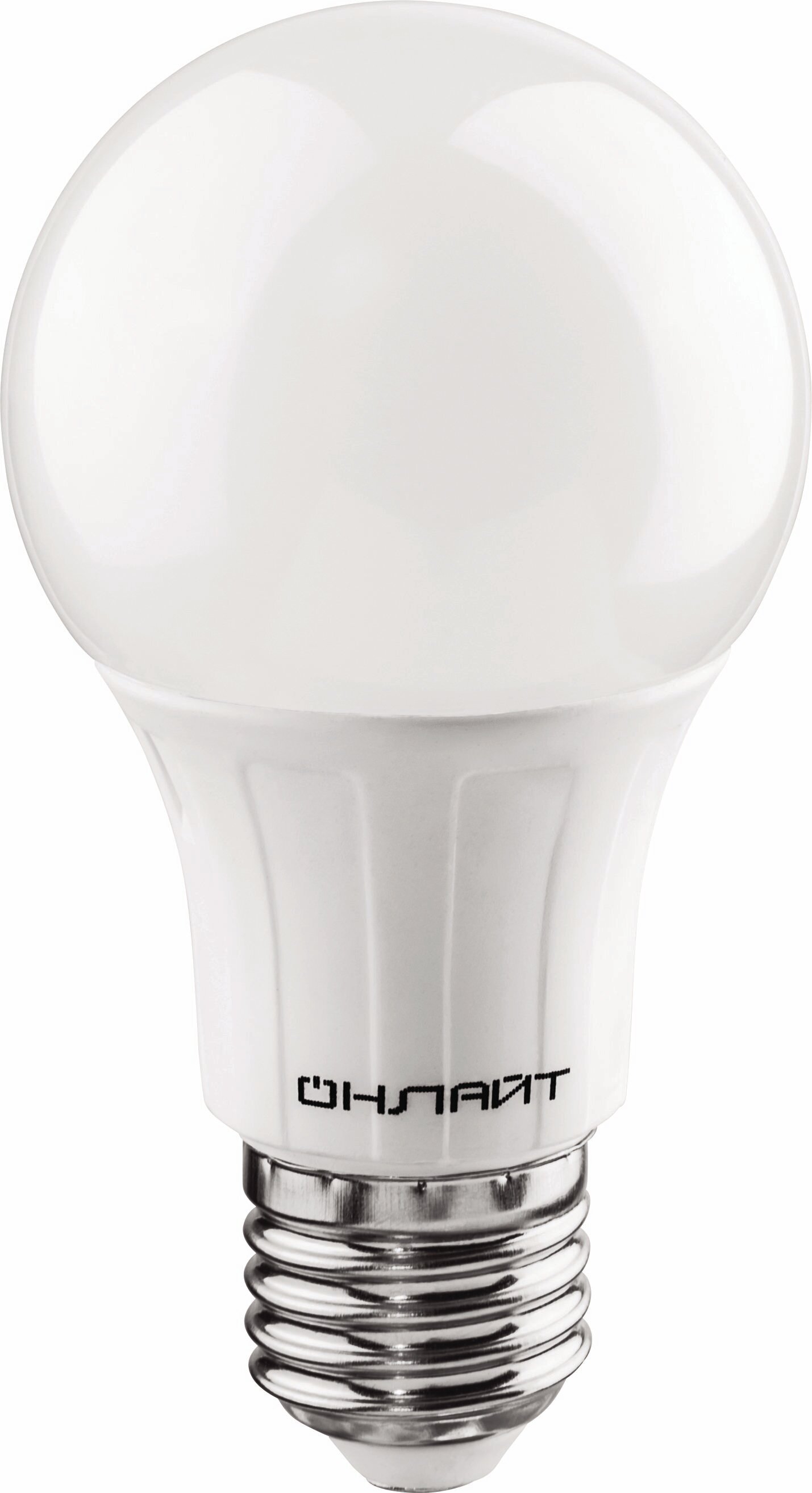 Лампа светодиодная LED Онлайт, E27, A60, 12 Вт, 2700 K, теплый свет