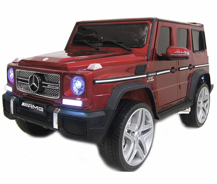 RIVERTOYS электромобиль Mercedes-Benz G65-AMG (лицензионная модель) - вишневый глянец