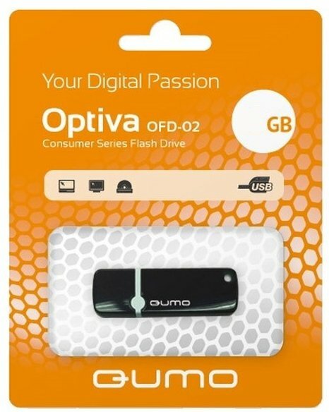 USB Flash накопитель 64Gb QUMO Optiva 02 Black