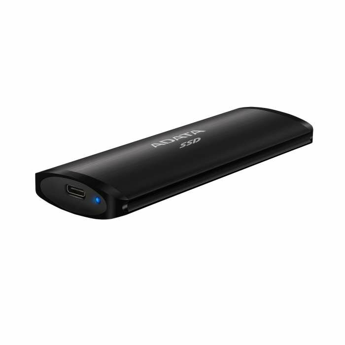 1.8" 256GB ADATA SE760 Black External SSD [ASE760-256GU32G2-CBK] USB 3.2 Gen 2 Type-C, 1000R, USB 3.2 Type-C to C cable,USB 3.2 Type-C to A cable, Quick Start Guide, RTL (772707)