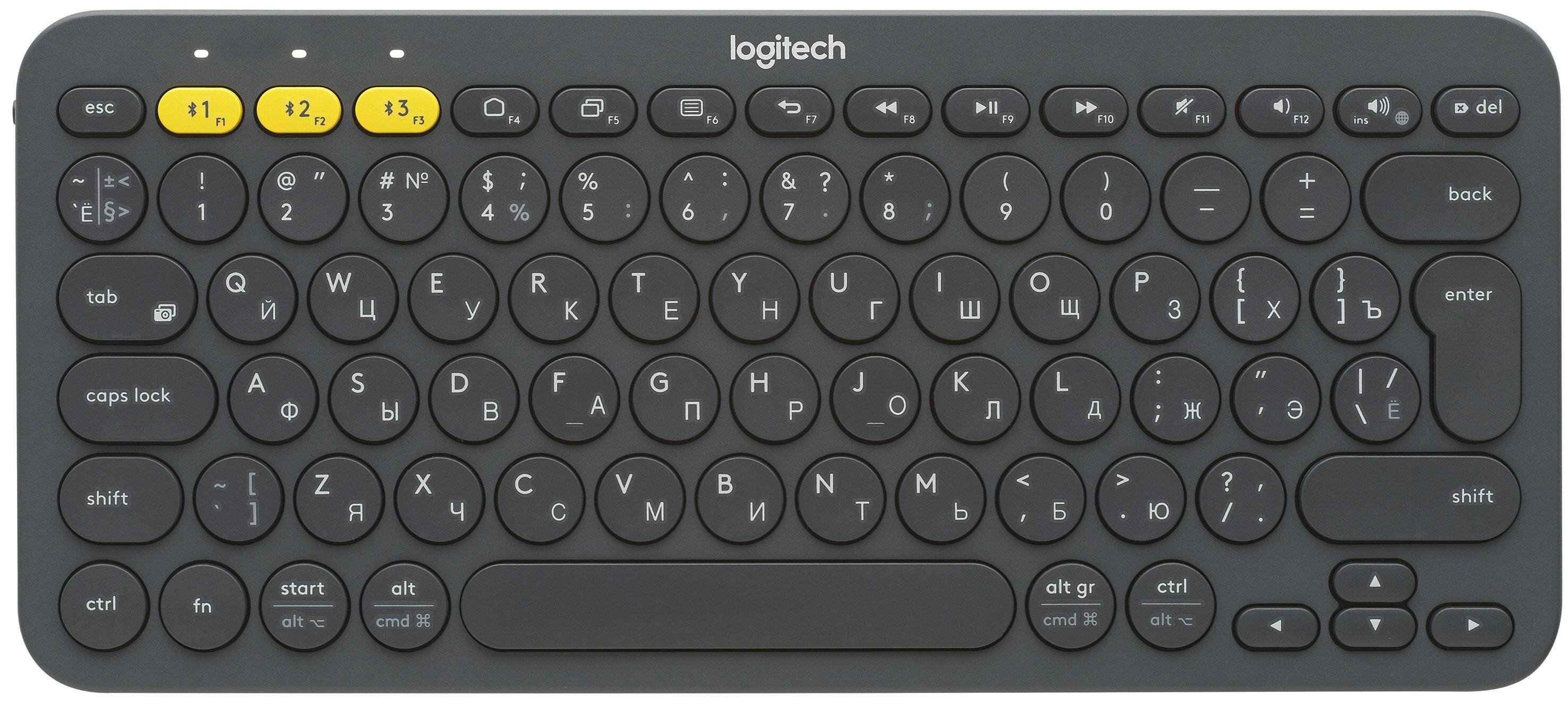 (920-007584)   Logitech Wireless Bluetooth Multi-Device Keyboard K380 Dark Grey