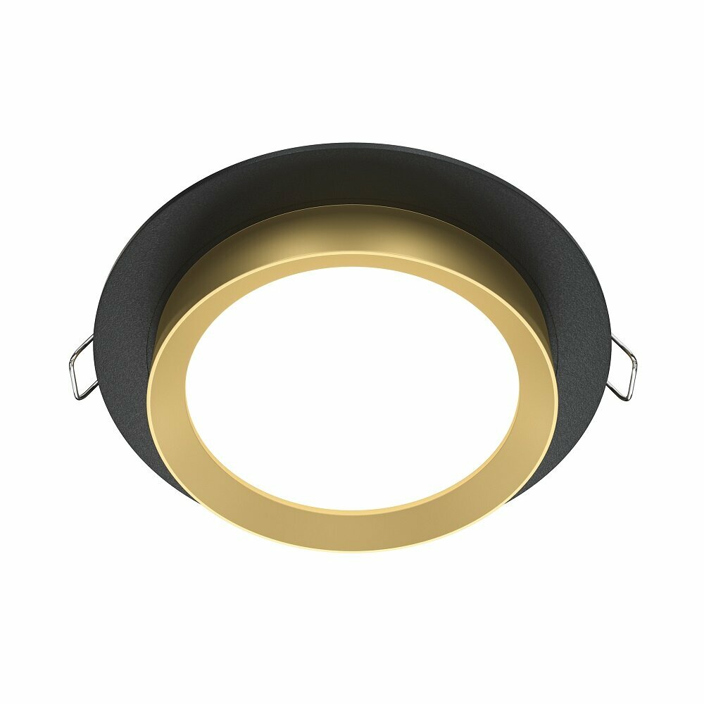 Светильник встраиваемый VOLTEGA Ноор GX53 1x15 Вт черно/золотой - фотография № 1