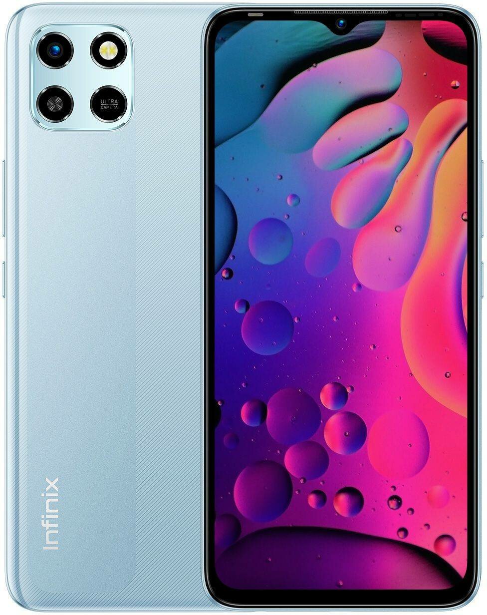 Смартфон Infinix Smart 6 HD X6512 32ГБ, голубой (10032657)
