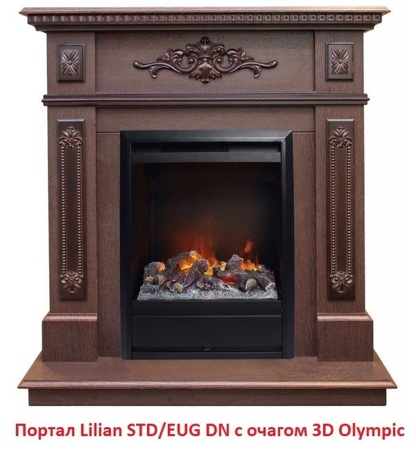Классический портал для камина Real-Flame Lilian STD/EUG DN - фотография № 3