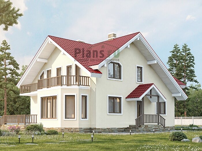Проект дома Plans-58-70 (153 кв.м, газобетон) - фотография № 1