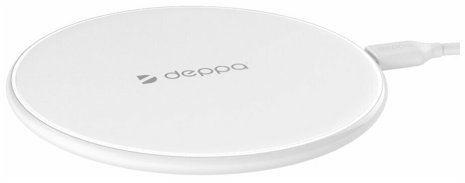 Зарядное устройство Deppa Qi Fast Charger, white