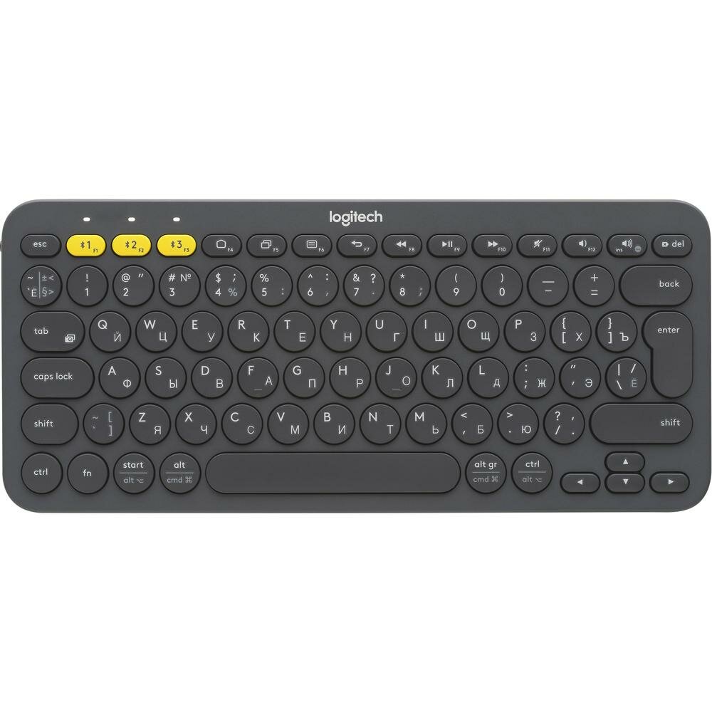  Logitech Wireless Bluetooth Keyboard K380 Dark Grey