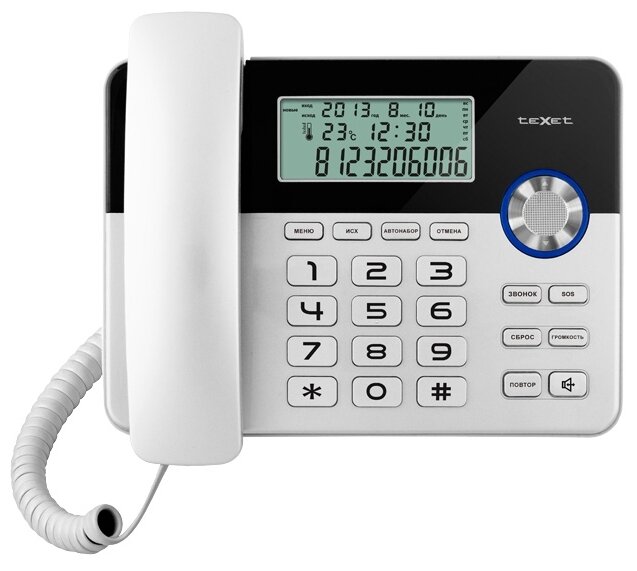 Телефон teXet TX-259, черный/серебристый