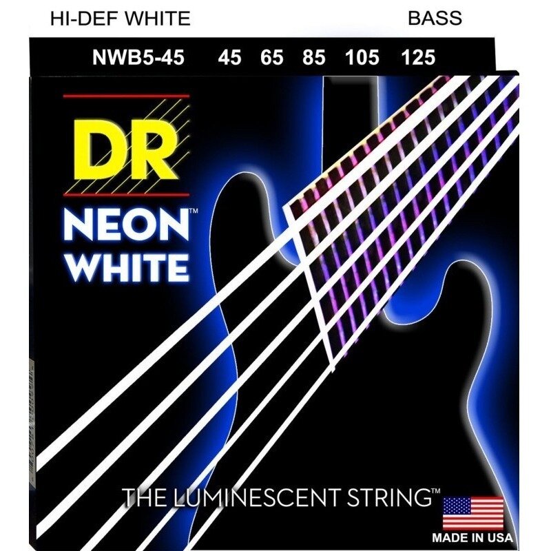 Струны для бас-гитары DR String NWB5-45 - HI-DEF NEON