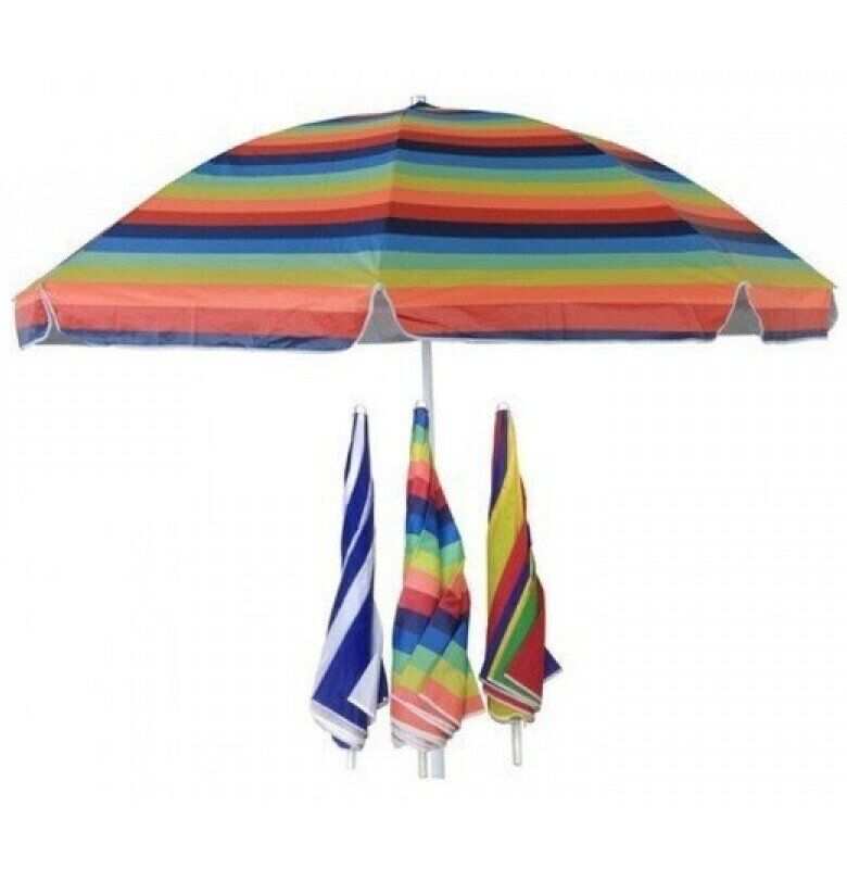 Пляжный зонт со складность штангой "Тенёк" без наклона купола, 240х200 см - фотография № 4