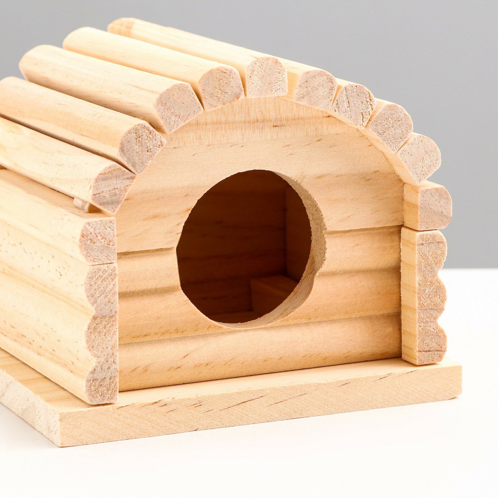 Домик для грызунов деревянный, 11 х 10 х 9 см - фотография № 4