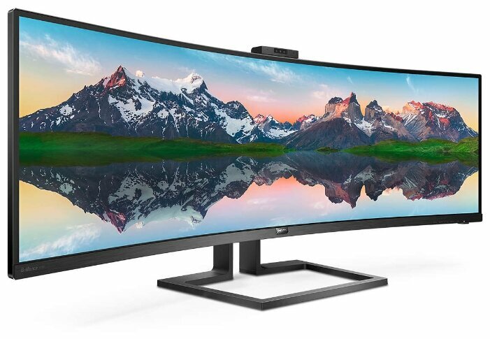  49" PHILIPS 499P9H/00 Black (VA, , 5120x1440, 5 ms, 178/178, 450 cd/m, 80M:1, +2xHDMI 2.0, +DP,MM)