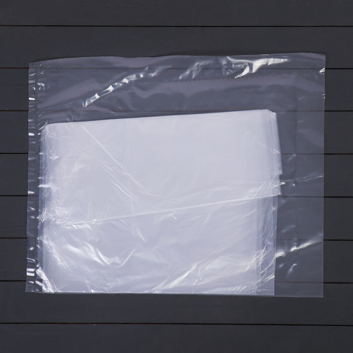 Плёнка полиэтиленовая, толщина 60 мкм, 3 × 5 м, рукав (1,5 м × 2), прозрачная, 1 сорт, Эконом 50 % - фотография № 2
