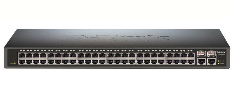 D-link (коммутатор (switch), 48 портов, 10/100mbps, 2, ethernet 1000 Мбит/с, rackmount)