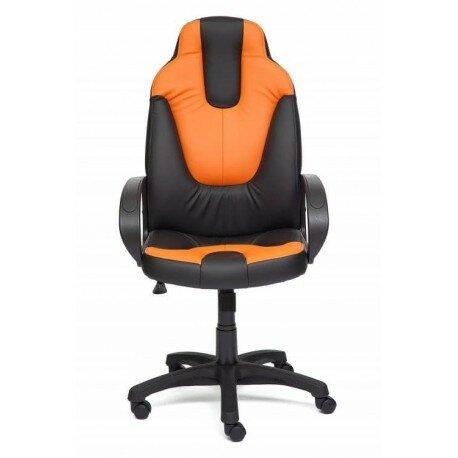Кресло компьютерное NEO 1, черный/оранжевый