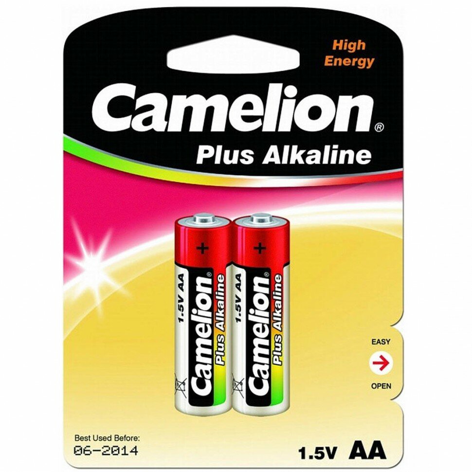 Батарейка LR6АА Camelion Plus Alkaline BL-2 1.5V 2шт
