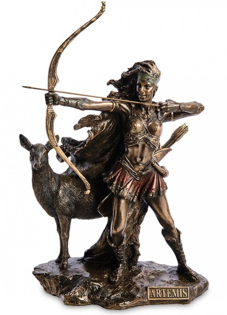 Скульптура "Артемида - Богиня охоты" высота 30см. арт.WS-1112 Veronese