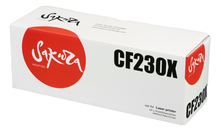 Картридж SAKURA CF230X для HP LJ Pro m203dn/ m203dw/ m227dw/ m227fdw/ m227sdn, черный, 3500 к.
