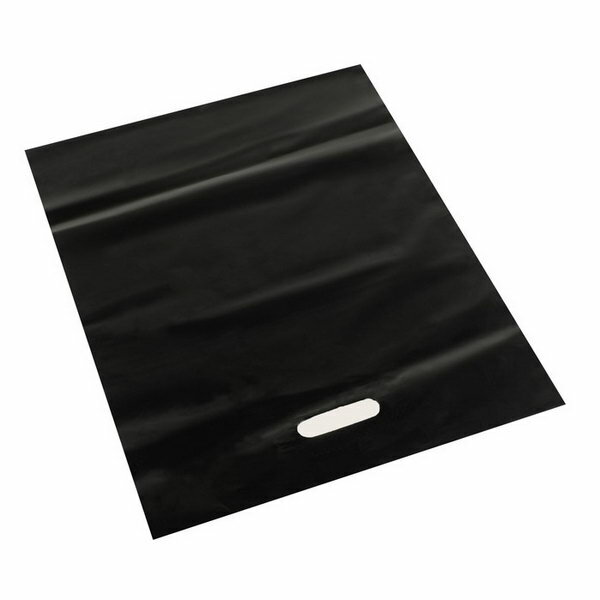 Пакет полиэтиленовый с вырубной ручкой, Черный 20-30 См, 50 мкм, 50 шт. - фотография № 2