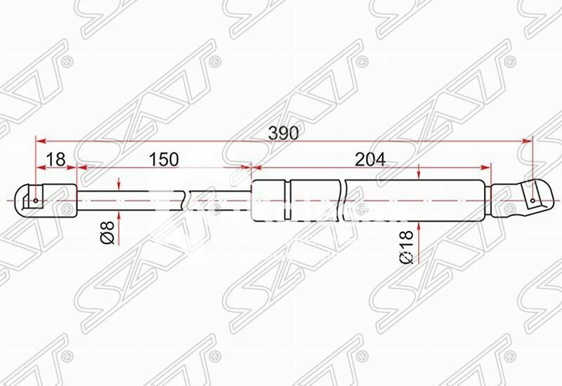 Амортизатор капота NISSAN CEFIRO/MAXIMA A33 98-03 RH=LH Артикул производителя: ST-65470-2Y010