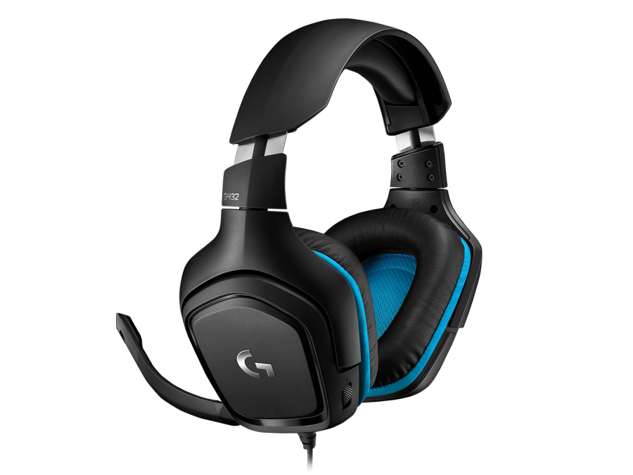 Гарнитура Logitech 7.1 Surround Sound Wired Gaming Headset G432 Leatherette (981-000770)