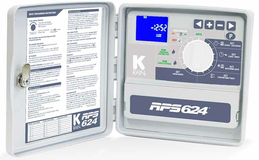 Контроллер K-Rain RPS624, 24 станций, наружний