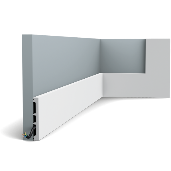 Напольный плинтус гибкий DX163F SQUARE