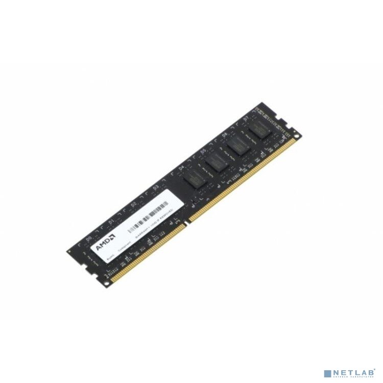 AMD Модуль памяти AMD DDR4 DIMM 4GB R744G2606U1S-U PC4-21300, 2666MHz комбинированная расцветка