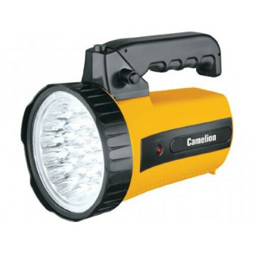 Camelion LED29315 фонарь аккум. 220В, желтый, 35 LED, 6В 4А-ч, пластик, коробка