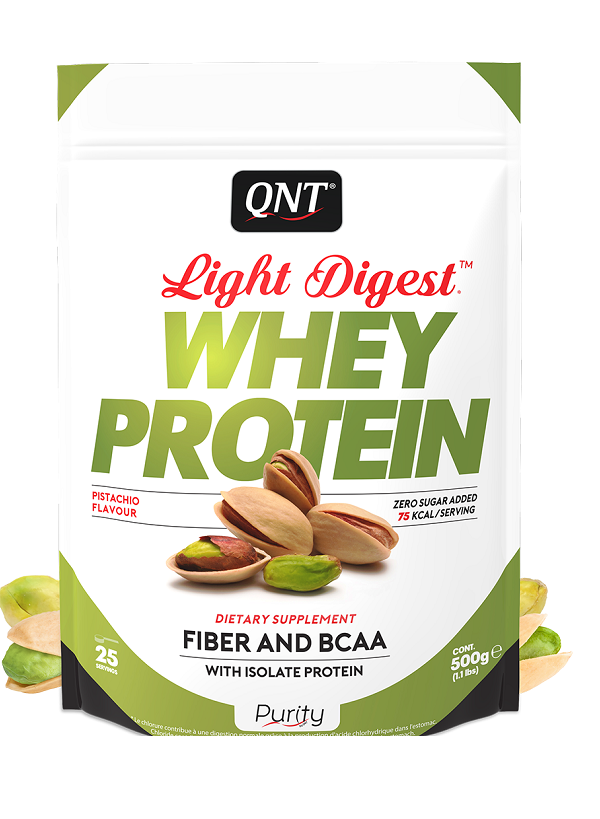 Протеин сывороточный QNT Light Digest Whey Protein NEW лимонно-миндальное печенье 500 гр.