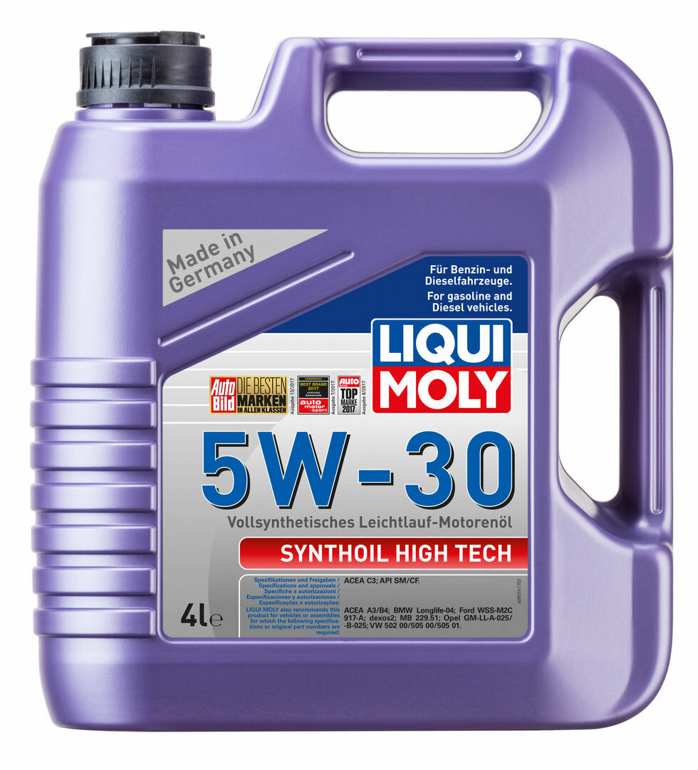 Синтетическое моторное масло LIQUI MOLY Synthoil High Tech 5W-30