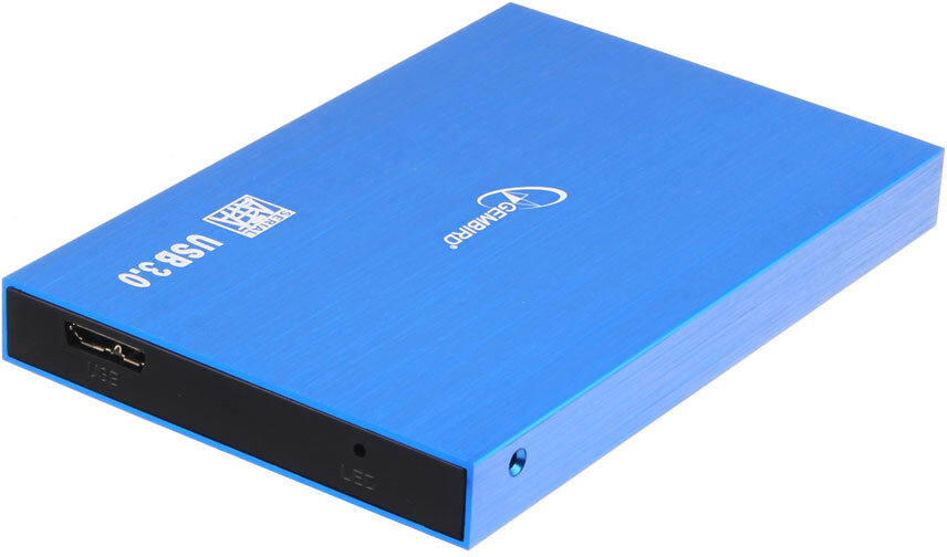 Внешний корпус для HDD Gembird EE2-U3S-56 Blue Metallic