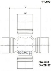 Крестовина Карданного Вала Toyota Hilux 90-99/4-Runner 89-95 С Тавотницей TOYO арт. TT-127