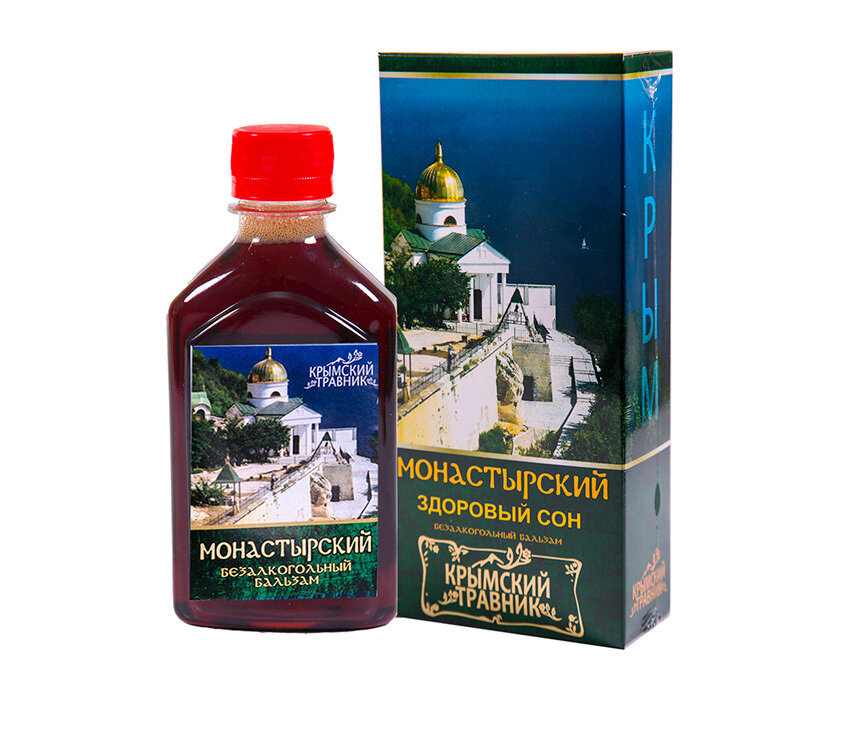 Бальзам медовый монастырский здоровый сон Крымский Травник