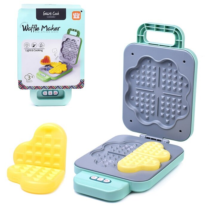 Игровая бытовая техника Oubaoloon "Вафельница", зеленая, в коробке (LD-332A)