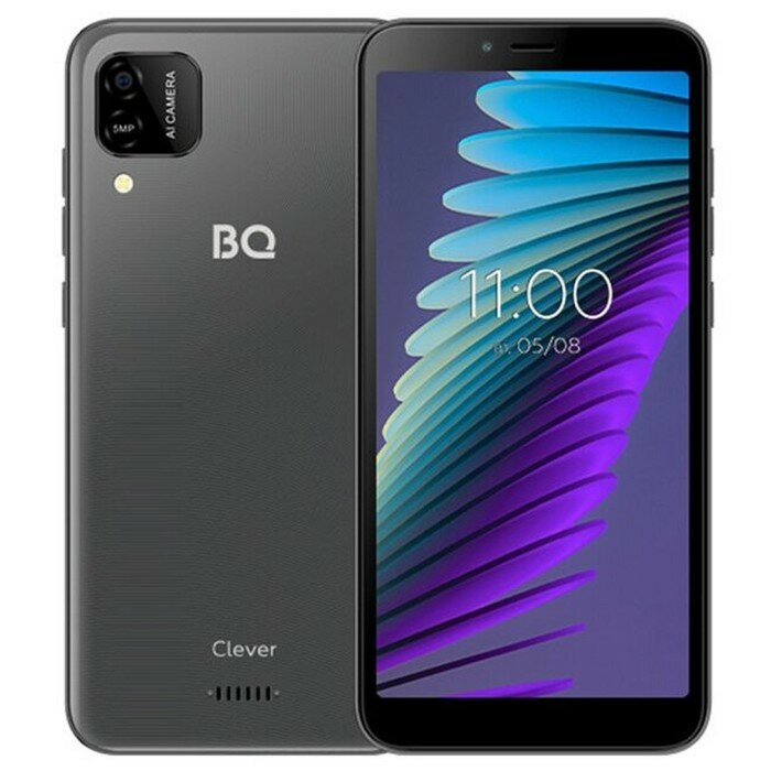 Смартфоны BQ Смартфон BQ 5765L Clever, 5.7", IPS, 2 sim, 3Гб, 16Гб, 5 Мп, microSD, 2700 мАч, графитовый