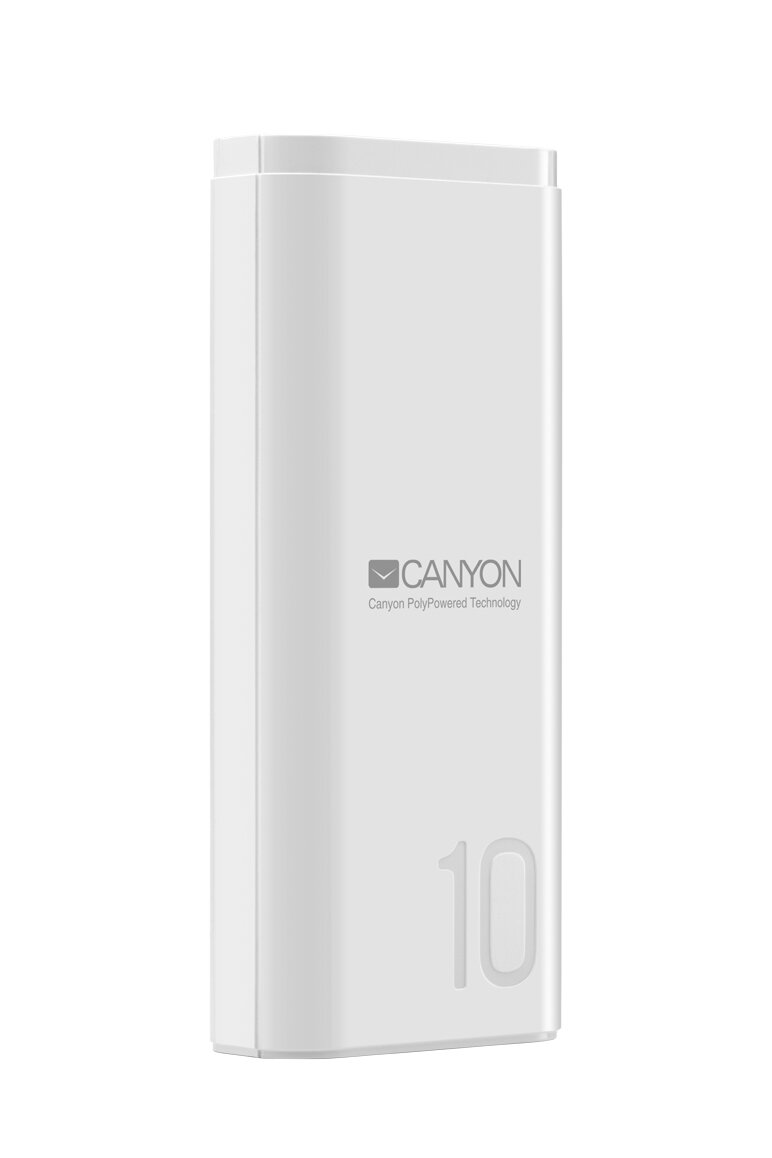 Внешний аккумулятор Canyon CNE-CPB010 10000мАч Power Bank White