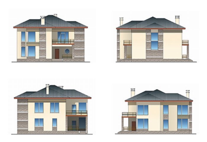 Проект дома Plans-44-43 (176 кв.м, поризованный камень) - фотография № 2