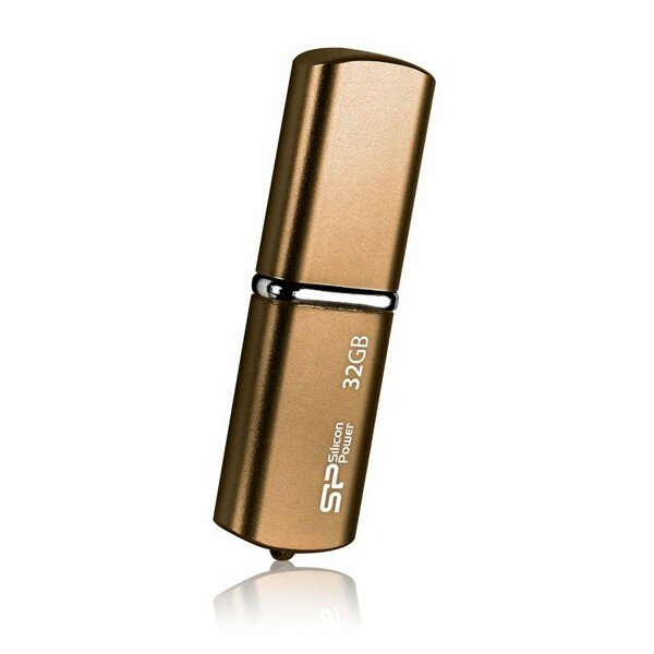 Флешка Silicon Power 32Gb LuxMini 720 SP032GBUF2720V1Z USB2.0 коричневый SP032GBUF2720V1Z