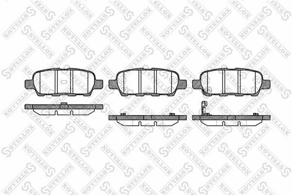 Колодки тормозные задние Nissan X-Trail 2.0i 2.5i 2.2dCi Skyline V35 01