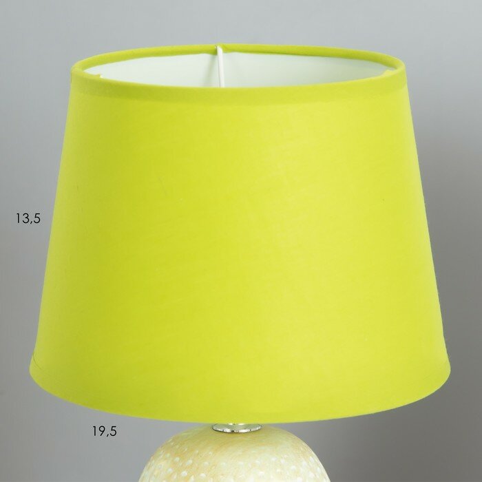 Настольная лампа "Илария" Е14 40Вт зеленый 20х20х33 см - фотография № 3