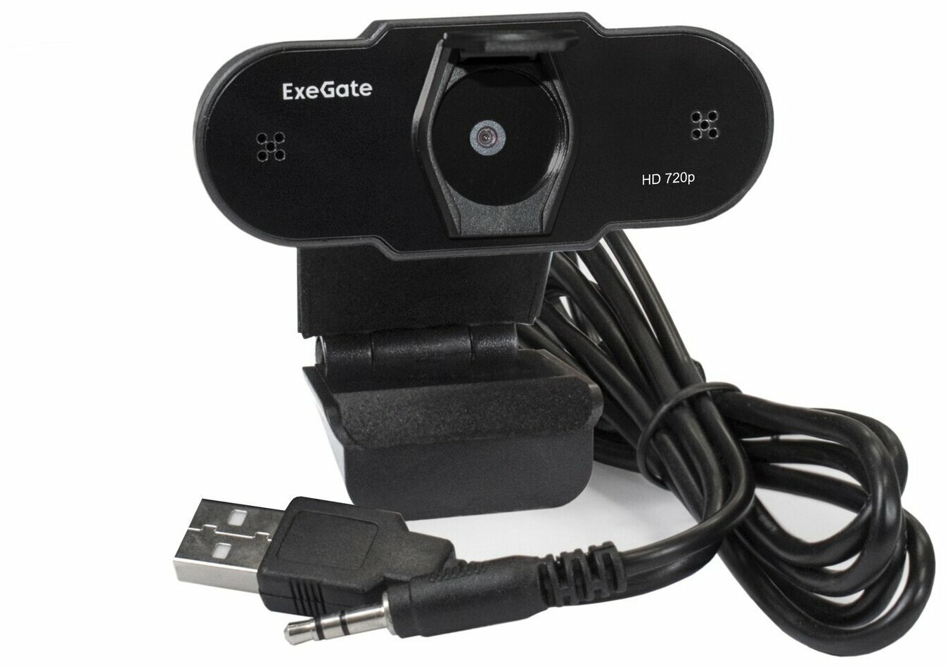 ExeGate Веб-камера ExeGate C525 BlackView Tripod EX287386RUS, с микрофоном, штатив, черный (USB2.0) (ret)