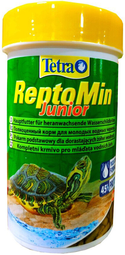 Tetra ReptoMin Junior корм в виде палочек для молодых водных черепах, 250 мл