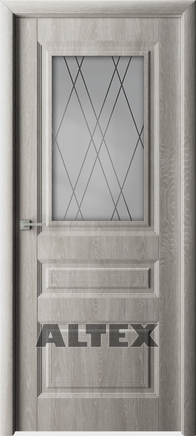 Межкомнатная дверь Каскад тон Дуб филадельфия грей (Дверь ПВХ) 200*70