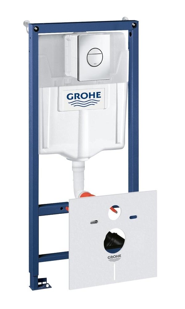 Инсталляция для унитаза Grohe Nova Cosmopolitan Rapid SL 4в1, с клавишей 38813001