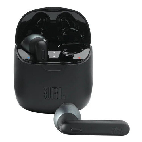 Гарнитура JBL Tune 225TWS, Bluetooth, вкладыши, черный [jblt225twsblk]