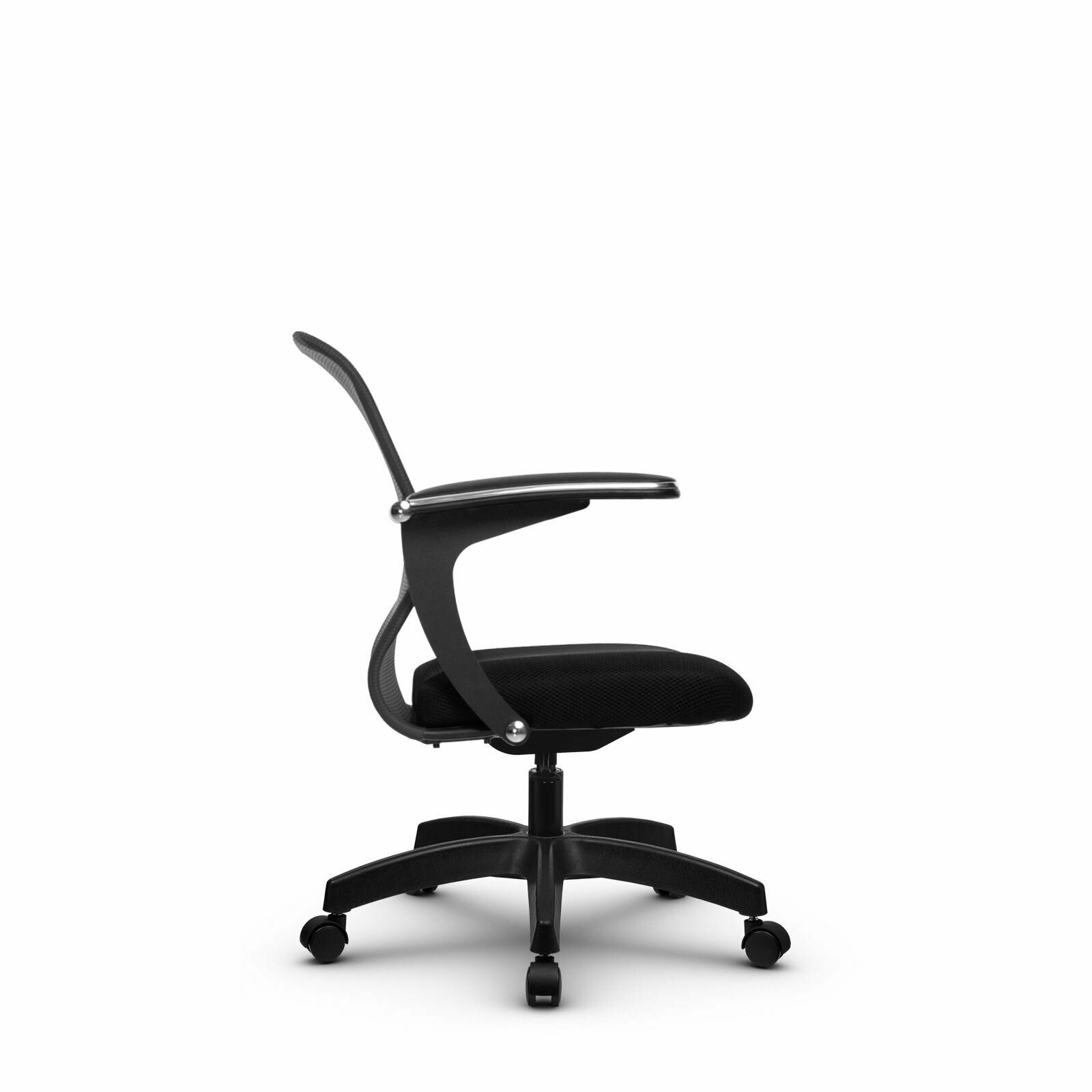 Компьютерное офисное кресло mетта SU-М-4/ подл. 160/осн. 005, Темно-серое/Черное - фотография № 2