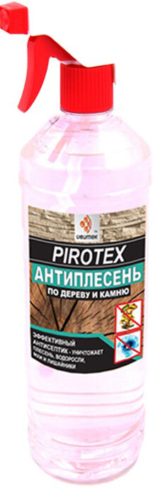 Пиротекс Антиплесень по дереву и камню (0,5л) спрей / PIROTEX Антиплесень по дереву и камню с запахом лимона (0,5л) спрей