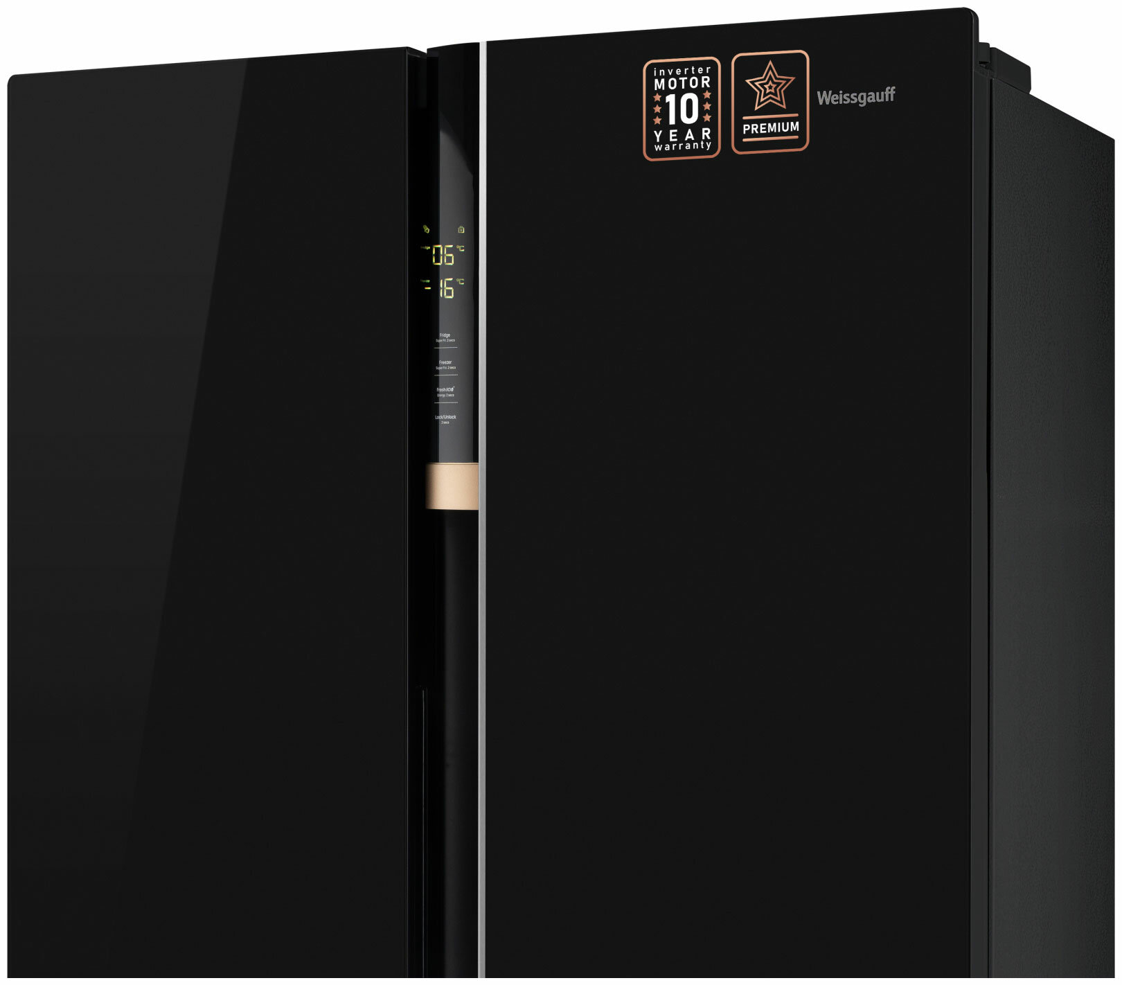 Холодильник двухкамерный Weissgauff Premium Wsbs 590 BeG NoFrost Inverter Premium - фото №10