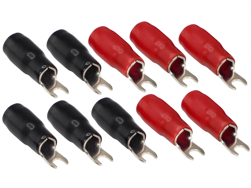 фото Клеммы силовые AuRa ACN-S204/10 (5 красных + 5 чёрных)